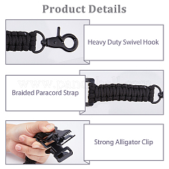 2Pcs Polyester Fiber & Iron Braided Clamp&nbsp;AJEW-FH0005-39A