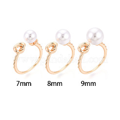 Twist Knot Brass Cuff Ring Settings&nbsp;KK-T076-38G