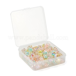 110Pcs 5 Colors Transparent Acrylic Beads&nbsp;TACR-LS0001-05