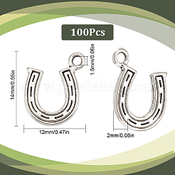 100Pcs Tibetan Style Alloy Charms&nbsp;FIND-SC0004-91
