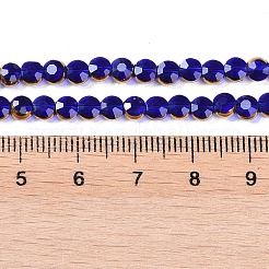 Electroplate Glass Beads Strands&nbsp;EGLA-Q128-02A-FP01
