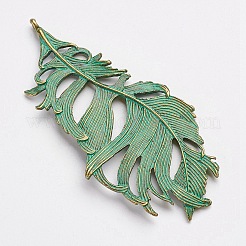 Tibetan Style Alloy Pendants&nbsp;PALLOY-F187-47ABG