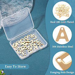 26Pcs 26 Styles 304 Stainless Steel Charms&nbsp;STAS-TA0005-36