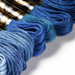 12 Skeins 12 Colors 6-Ply Polyester Embroidery Floss&nbsp;OCOR-M009-01B-05