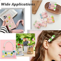 50Pcs 5 Styles Opaque Resin Decoden Cabochons&nbsp;RESI-CJ0003-88