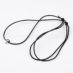 Cowhide Leather Cord Necklace Making&nbsp;NJEW-JN01692