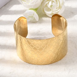 316L Surgical Stainless Steel Cuff Bangles&nbsp;BJEW-D454-01B-G
