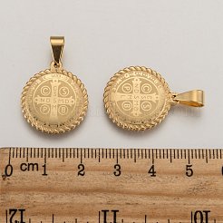 304 Stainless Steel Pendants Ion Plating(IP)&nbsp;STAS-O065-18