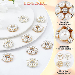 24Pcs 2 Colors Alloy Rhinestone Cabochons&nbsp;FIND-BC0003-36