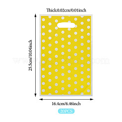 Polka Dot PET Plastic Packing Bags with Die Cut Hole Handle&nbsp;ABAG-TADJ0002-001C