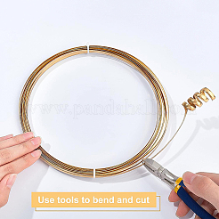 Half Round Brass Wire for Jewelry Making&nbsp;CWIR-WH0003-02-B