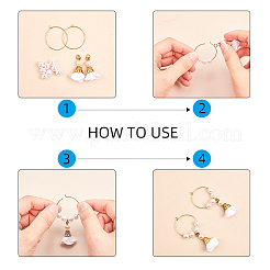 304 Stainless Steel Hoop Earring Findings&nbsp;STAS-UN0017-02P