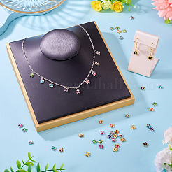 60Pcs 2 Colors Glass Charms&nbsp;KK-TA0001-99