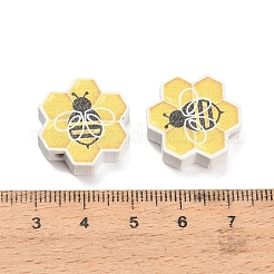 Printed Wood Beads&nbsp;WOOD-D289-02G