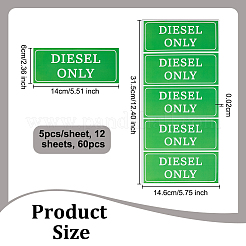 12Sheets Waterproof PVC Warning Sign Stickers&nbsp;DIY-OC0014-63C