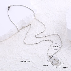 304 Stainless Steel Mythical Shape Pendant Necklaces for Women&nbsp;ZL3099