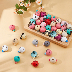 Animal Theme Wood European Beads&nbsp;WOOD-DC0001-22