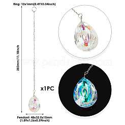 1Pc Transparent Glass Hanging Suncatchers&nbsp;AJEW-TADJ0001-02C