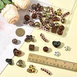 38Pcs Transparent Acrylic Beads&nbsp;OACR-FS0002-71