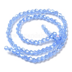 Imitation Jade Electroplate Glass Beads Strands&nbsp;EGLA-A039-J4mm-B04