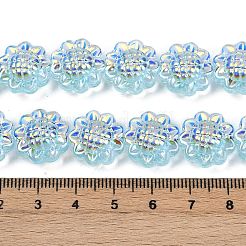 Electroplate Glass Bead Strands&nbsp;GLAA-S387-01B