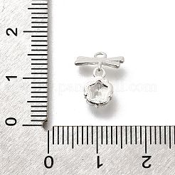 Brass Cubic Zirconia Charms&nbsp;KK-K378-49S