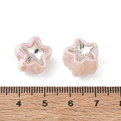 Baking Painted Acrylic & Rhinestone Beads&nbsp;RB-CBA19D7-03A