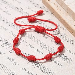 7 Knot Lucky Bracelets&nbsp;BJEW-JB05252-02