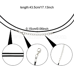 Waxed Cotton Cord Necklace Making&nbsp;MAK-YW0001-25A