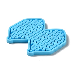 DIY Hexagon with Wave Pendant Silicone Molds&nbsp;LS-DIY-I099-39