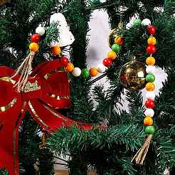 200Pcs 4 Colors Painted Natural Wood Beads&nbsp;WOOD-SZ0001-06