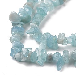 Natural Aquamarine Chips Beads Strands&nbsp;X-G-D0002-A02