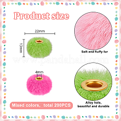 Fibre European Style Beads&nbsp;FIND-WH0441-24