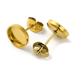 Ion Plating(IP) 304 Stainless Steel Stud Earring Findings&nbsp;EJEW-K295-06A-G