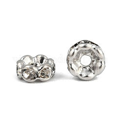 Flower Brass Crystal Rhinestone Bead Spacers&nbsp;RB-D302-P