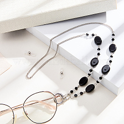 Acrylic Oval Beads Eyeglass Chains&nbsp;AJEW-CN0006-71B