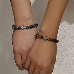 2Pcs 2 Style Natural Mixed Beaded Stretch Bracelets Set&nbsp;BP5722