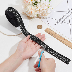 25 Yards Polyester Star Print Grosgrain Ribbon&nbsp;OCOR-PH0004-09