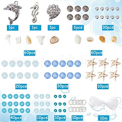 DIY Natural Ocean Shell Stackable Bracelet Making Kit&nbsp;DIY-SC0024-31