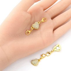 Alloy Crystal Rhinestone Magnetic Clasps&nbsp;ALRI-YW0001-10G