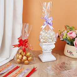 60Pcs 3 Colors Plastic Pull Bows&nbsp;AJEW-PH0009-90