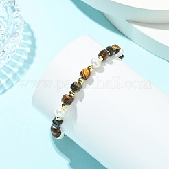 Natural Gemstone & Non-magnetic Synthetic Hematite & Shell Pearl Beaded Bracelets for Women&nbsp;BJEW-JB13892