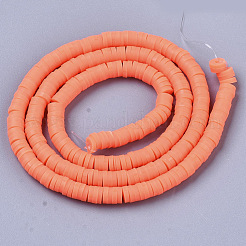 Handmade Polymer Clay Bead Strands&nbsp;CLAY-S094-4mm-A05
