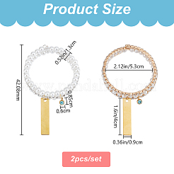Iron Rhinestone Multi-strand Bracelets&nbsp;BJEW-DR00007