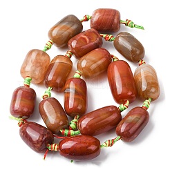 Natural Red Agate Beads Strands&nbsp;G-P605-H01-01