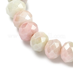 AB Color Faceted Rondelle Glass Beaded Stretch Bracelets for Women&nbsp;BJEW-PH01820-07