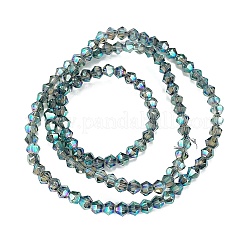 Transparent Electroplate Glass Beads Strands&nbsp;EGLA-A039-T3mm-UA12