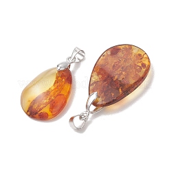 Natural Amber Pendants&nbsp;PALLOY-JF05260-02