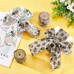 2 Rolls 2 Patterns Insect Theme Polyester Ribbon&nbsp;OCOR-GF0002-58A