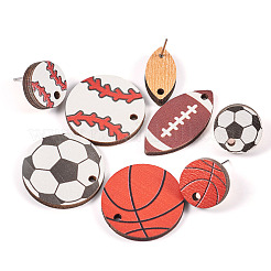 DIY Sport Theme Earring Making Kit&nbsp;DIY-TA0006-10
